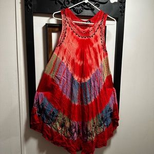Summer Dress, Embroidered/Swimwear Coverup, Ladies Size XL, Great Condition!!!